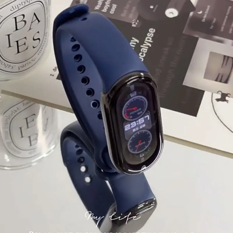 2PCS Sport Strap Für Xiaomi Mi band 8-9 NFC Ersatz miband 9/8 silikon Armband wasserdichte Uhrenarmbänder smart mi band9 correa