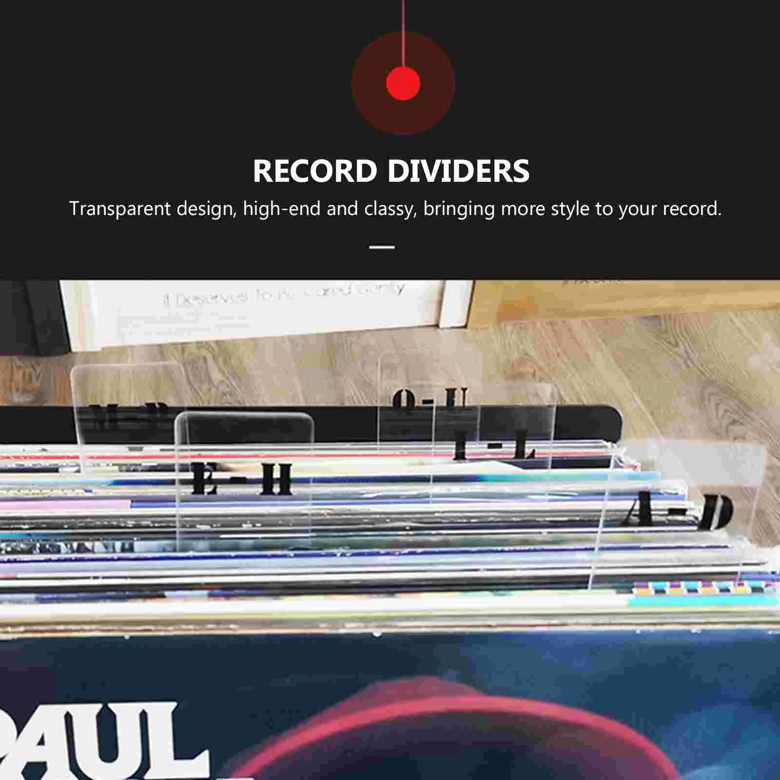 Imagem -03 - Record Shelf Divider With Letters lp Vinyl Dividers Clear lp Classification Records Labels For lp Vinyl Pcs