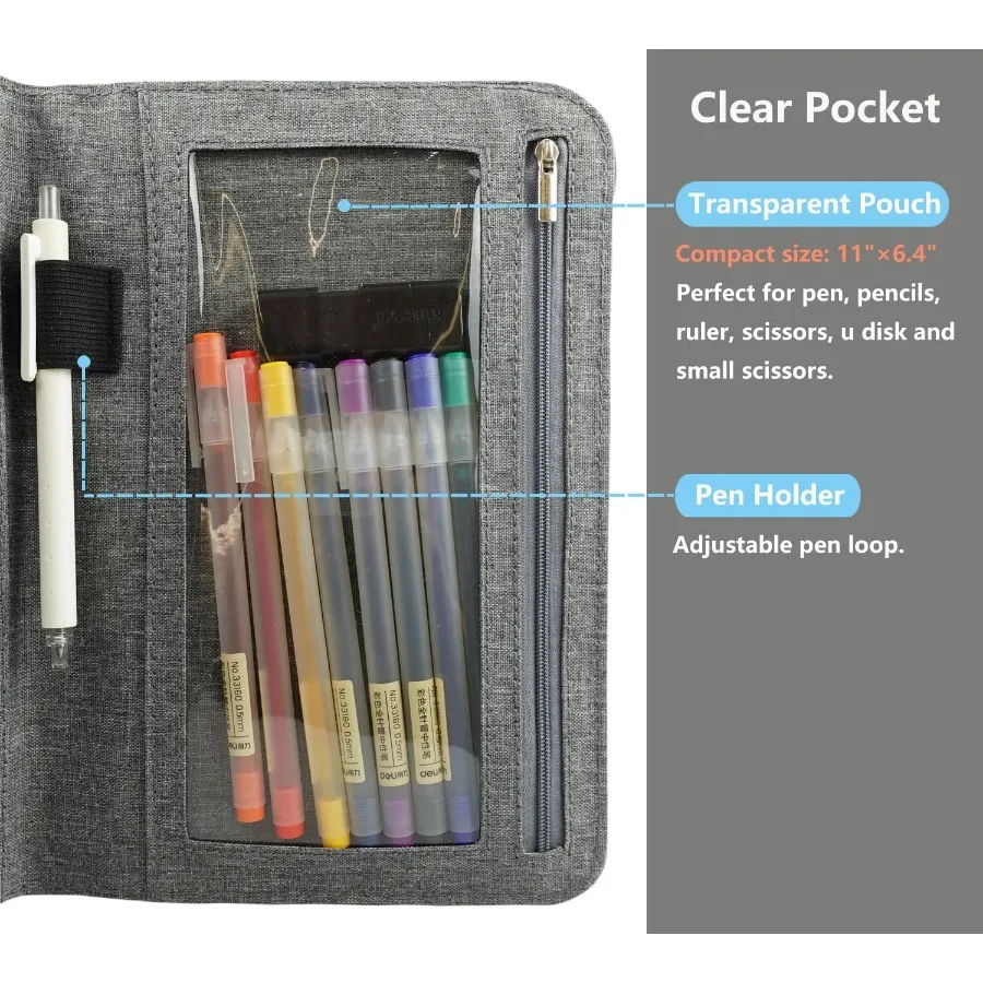 غطاء فوليو متوافق مع حامل بطاقة العمل Rotbook Everlast Fusion متعدد الحجم مقاس A5 مقاس 9.6 بوصة × 7.4 بوصة #3