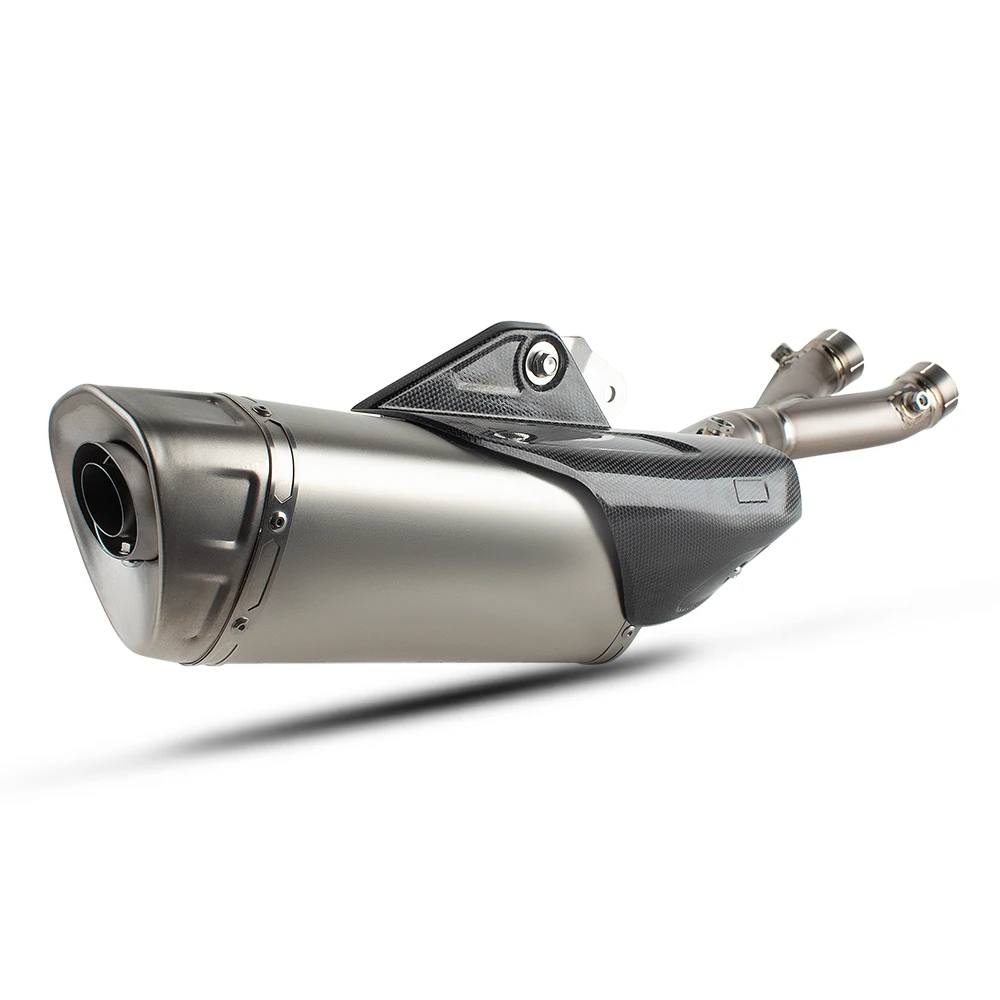 Motorcycle Exhaust Kit Tail Line Pipe Connected R1 Muffler With DB Killer Slip On Line For Yamaha R1 R1M MT10 MT10SP 2015-2026