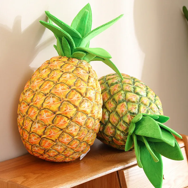 48cm Simulation Pineapple Plush Toys Cute Tropical Fruit Stuffed Plushies Dolls Soft Throw Pillow Home Decor Children Gifts