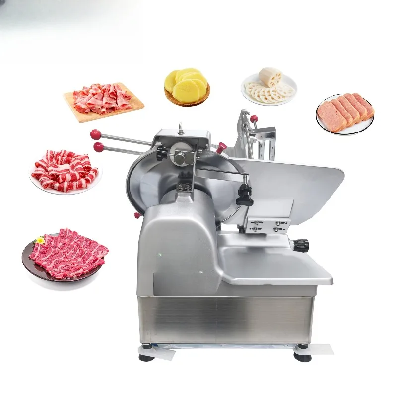 High-power 660W 12-inch commercial electric automatic frozen meat slicer for kitchen