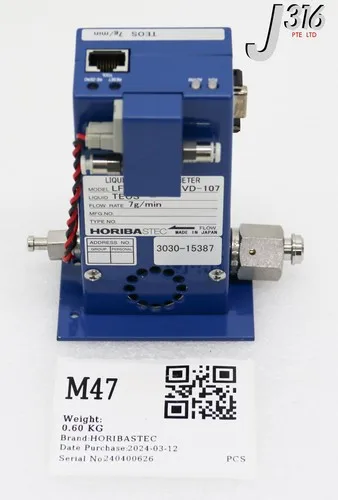 

M47 HORIBASTEC LIQUID MASS FLOW METER LF-F40M-A-EVD-107
