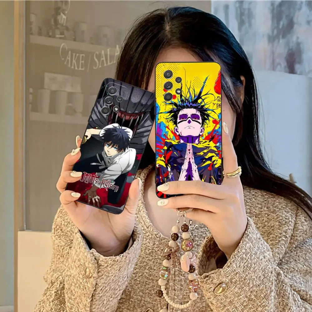 Jujutsu Kaisen Yuta Okkotsu جراب هاتف لسامسونج غالاكسي A56 55 54 53 52 51 36 35 34 23 16 15 5G غطاء ملون جميل