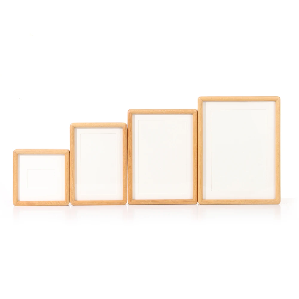 New 6/7/8 Inch Black Walnut Photo Frame Simple Handmade Picture Frame Real Wooden Display Photo Frame