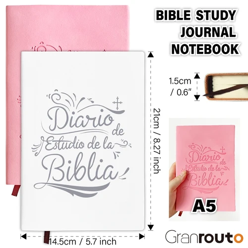 Imagen 2 del producto Diario de estudio bíblico con método S.O.A.P español, cuaderno de oración y devocional, regalos religiosos para hombres y mujeres