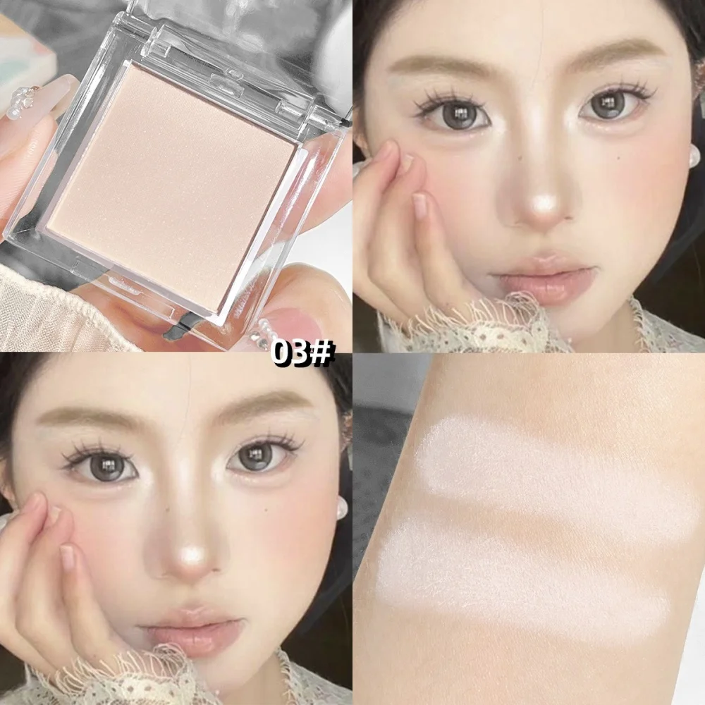 Hisyi Matte monochrome eye shadow palette natural light phosphor, delicate eye contour, bright tear groove depression