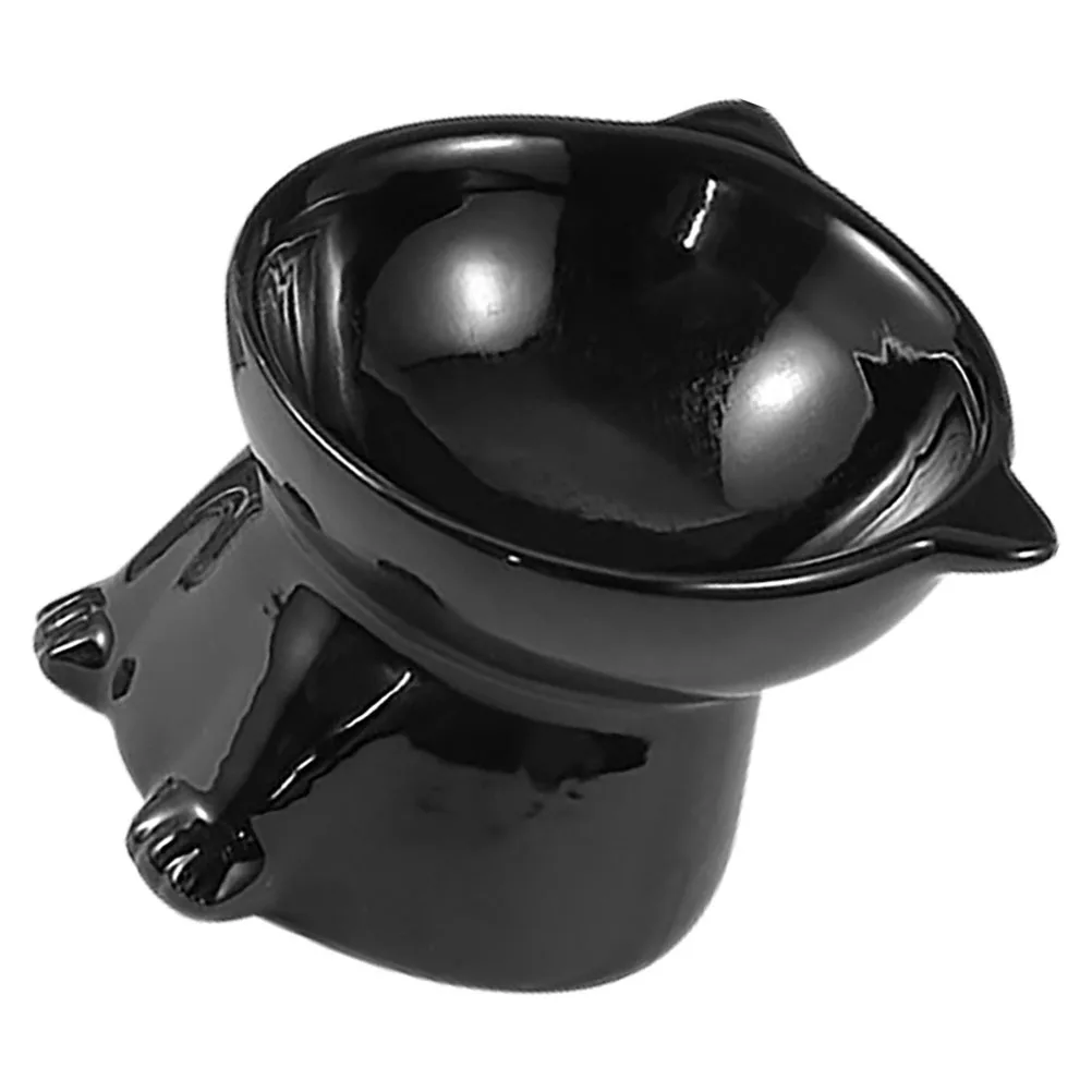

Ceramic Pet Feeder Cat Bowl Water Elevated Dish Dog and Feeding Bowls Food Holder