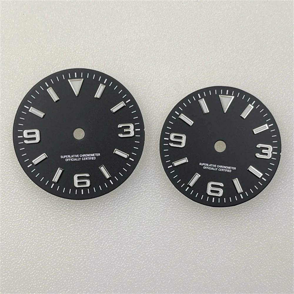 

New Watch Dial 28.5mm, GBW9 Blue Green Luminous NH35 Dial 31mm, for NH35A/4R35/NH34/NH36 Movement Men's and Women's Watch Faces