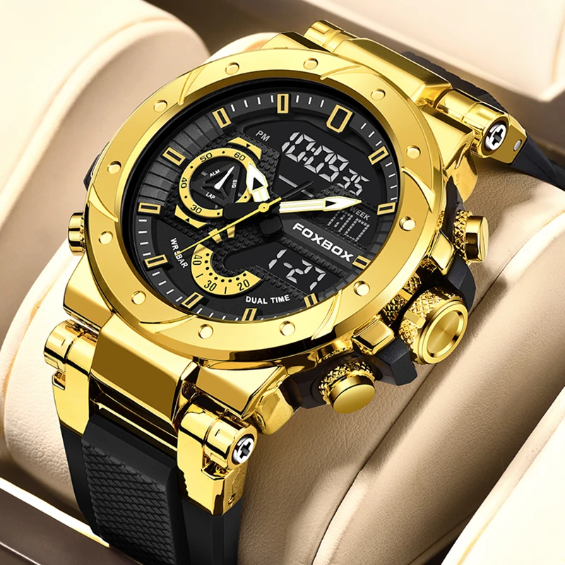 

LIGE Military Men Sports Army Watches Fashion Big Dial Analog Digital Quartz Waterproof Men's Wrist Watch For Man Montre Homme