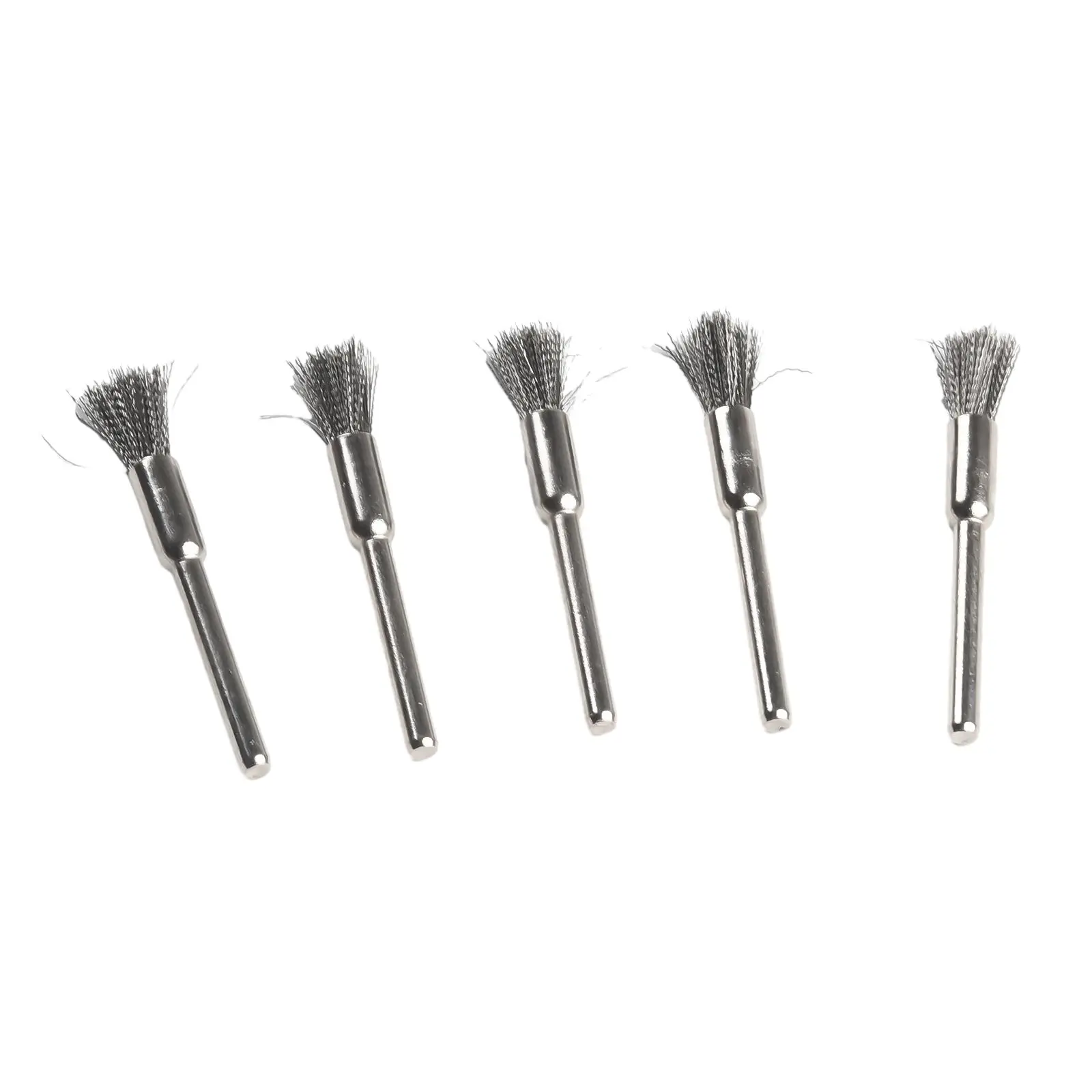 Set di spazzole in filo d'acciaio da 20 pezzi gambo da 3mm per strumenti di lucidatura rotanti in metallo accessori di ricambio per utensili elettrici fai da te per la casa