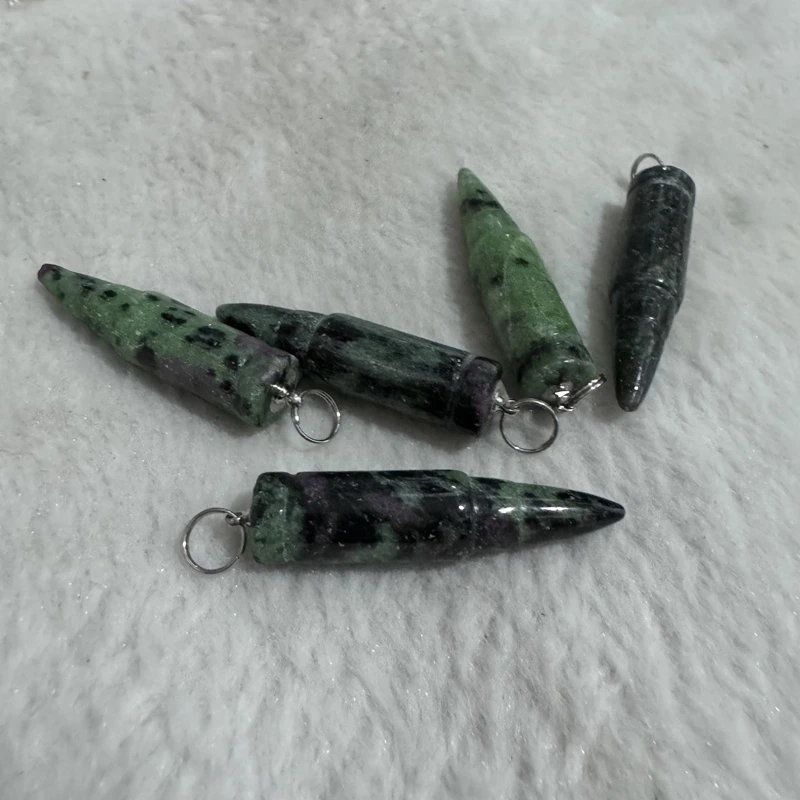 قلادة من الياقوت الطبيعي ، أحجار كريمة للشفاء ، قلادة برصاصات ، قلادة ياقوت ، 10 × 43 ، بيع بالجملة ، 5