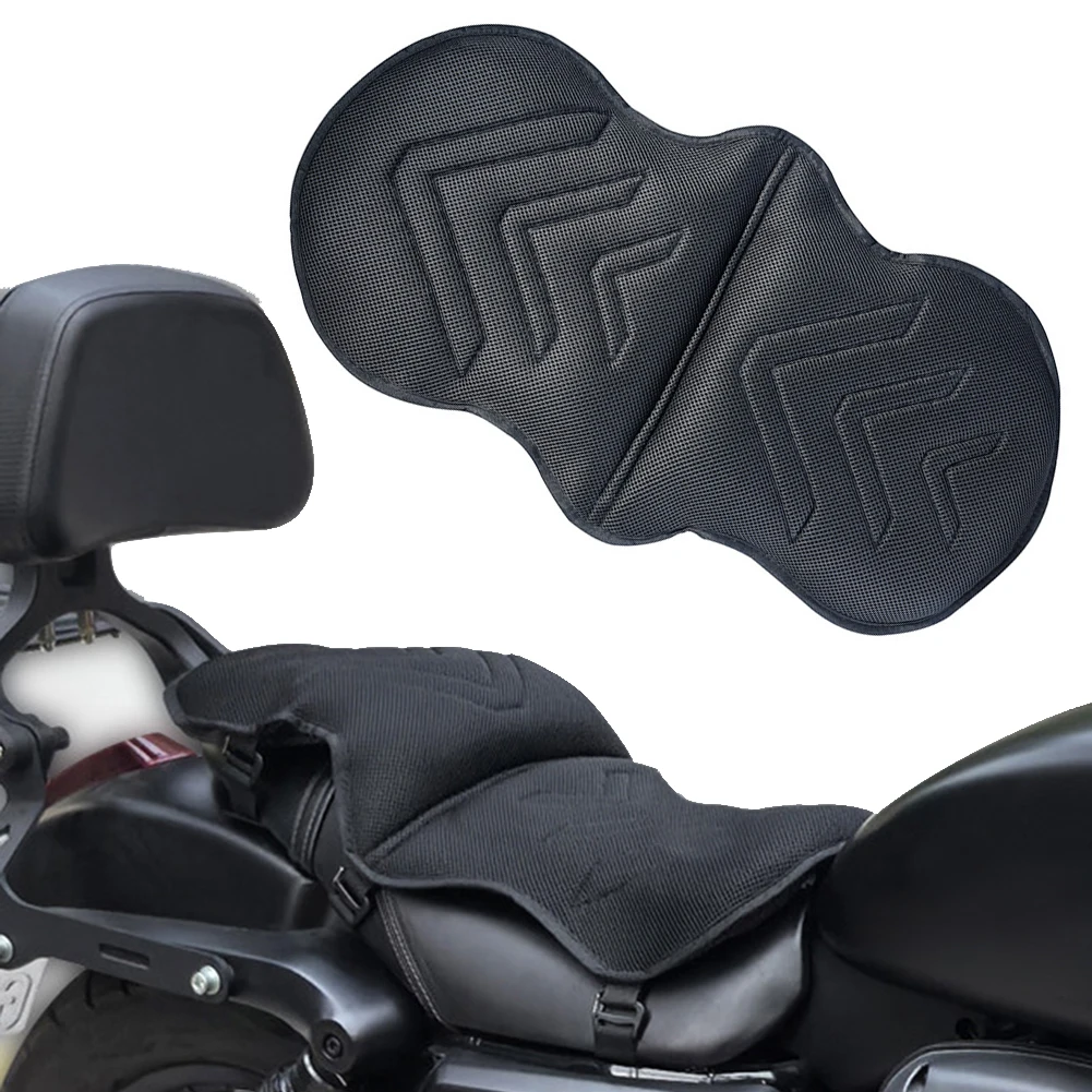 

Motorcycle Seat Cover Shock Absorption Motorcycle Seat Cushion Breathable High Elasticity for Long Rides