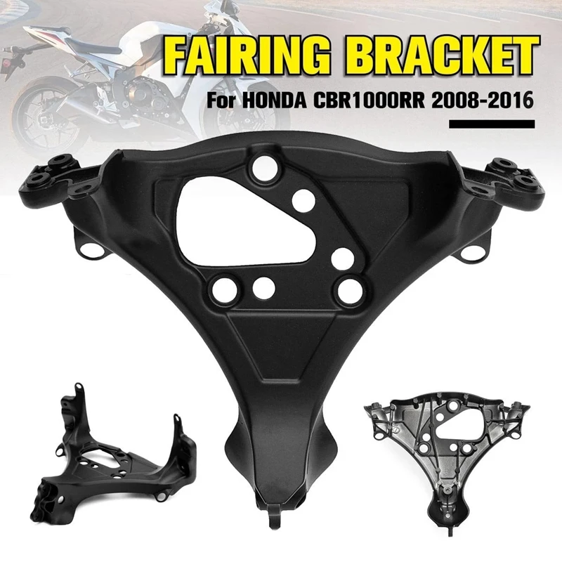 

Front Upper Fairing Stay Headlight Bracket For HONDA CBR1000RR CBR 1000RR 2008-2016 Black