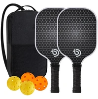 Pickleball Paddles Set-Graphite Carbon Fiber Usapa Approved Lightweight Racquets Set Indoor and Outdoor Exercise For All Ages 6