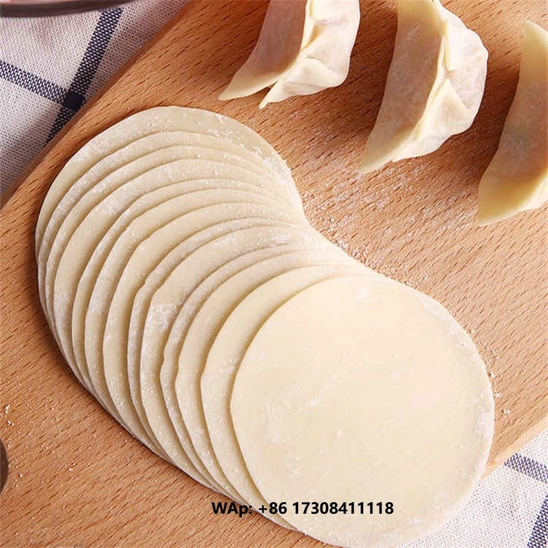 Large Capacity Dumpling Dough Sheet Wrapper Maker Empanada Gyoza  Making Machine Wonton Spring Roll Sheet Cutting Machine