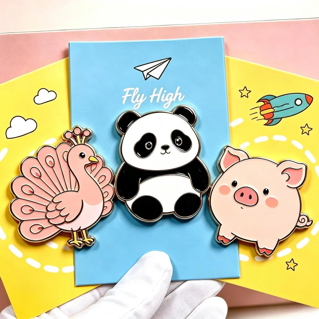 Custom Metal Pins Custom Enamel Pins Personalized Lapel Pins Silver Metal Fabric cartoon Custom Design Wholesale Brooch