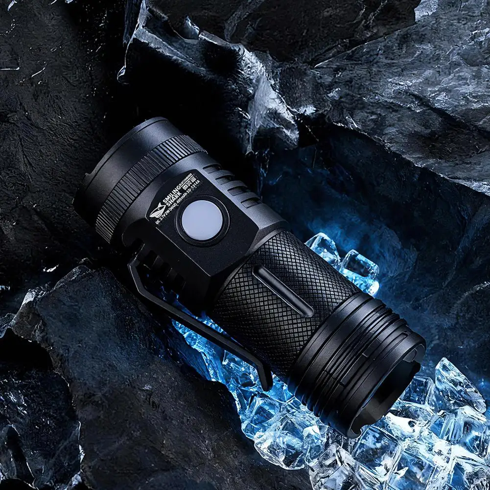 Flash Super Power Flashlight Flashlight Strong Light Rechargeable Super Bright Portable For Cycling Fishing Camping O0e2