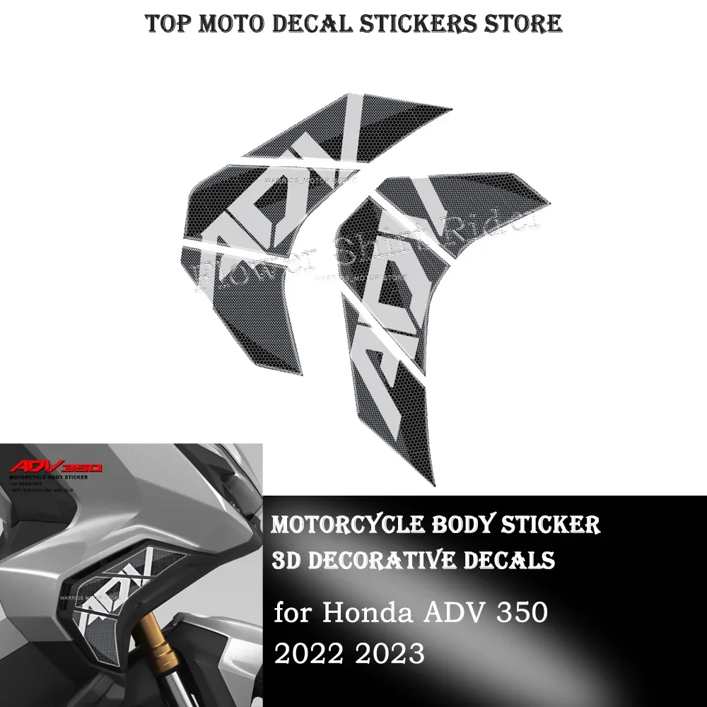 

For HONDA ADV350 ADV 350 2022 2023 3D Side car head Sticker Motorcycle Body Sticker Anti-slip and anti-scratch stickers