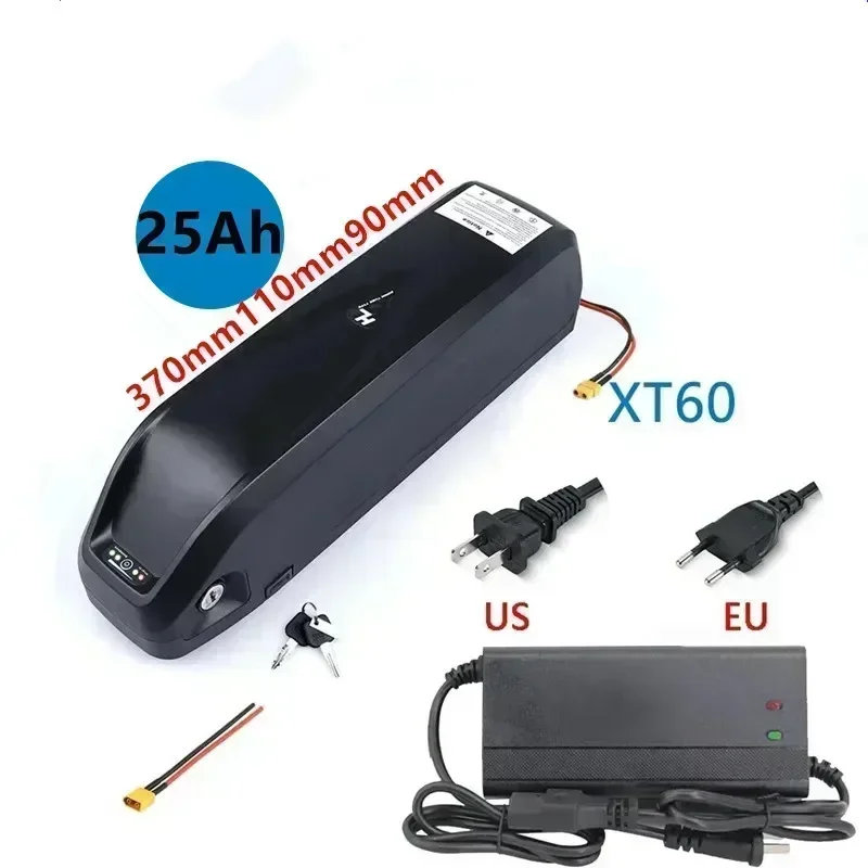 

НОВЫЙ аккумулятор для электровелосипеда 48V25Ah 36V25Ah 52V25Ah Аккумулятор Hailong со встроенным USB-аккумулятором BMS 350W-1000W 10S 13S 14S 18650