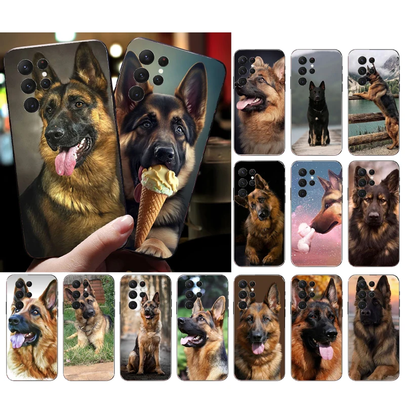 German Shepherd Dog Phone Case for Samsung S24 S23 S22 S21 S20 Ultra S20 S22 S21 S10E S20 FE S24 Plus