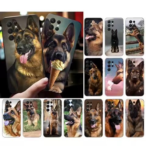 German Shepherd Dog Phone Case For Samsung S25 S24 S23 S22 S21 S20 Ultra S20 S22 S21 S10E S20 FE S24 Plus