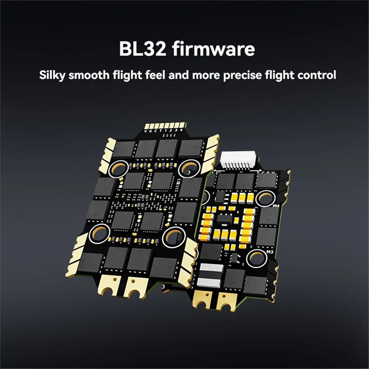 60A 4-in-1 6S 32-Bit ESC Supported DShot600/300 BL32 Firmware for RC FPV Drone