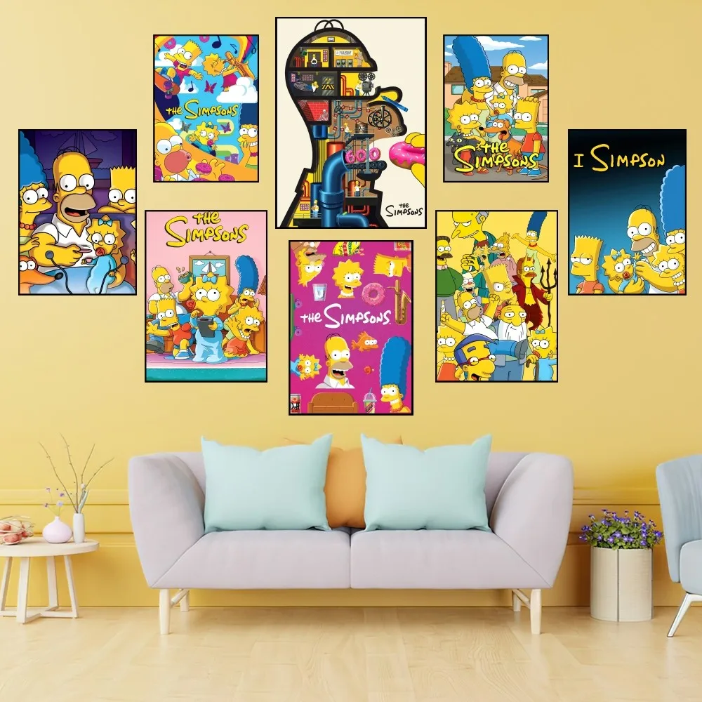 Cartoon The S-Simpsons Bartholomew JoJo Poster Prints Wall Painting Bedroom Living Room Decoration Office Small