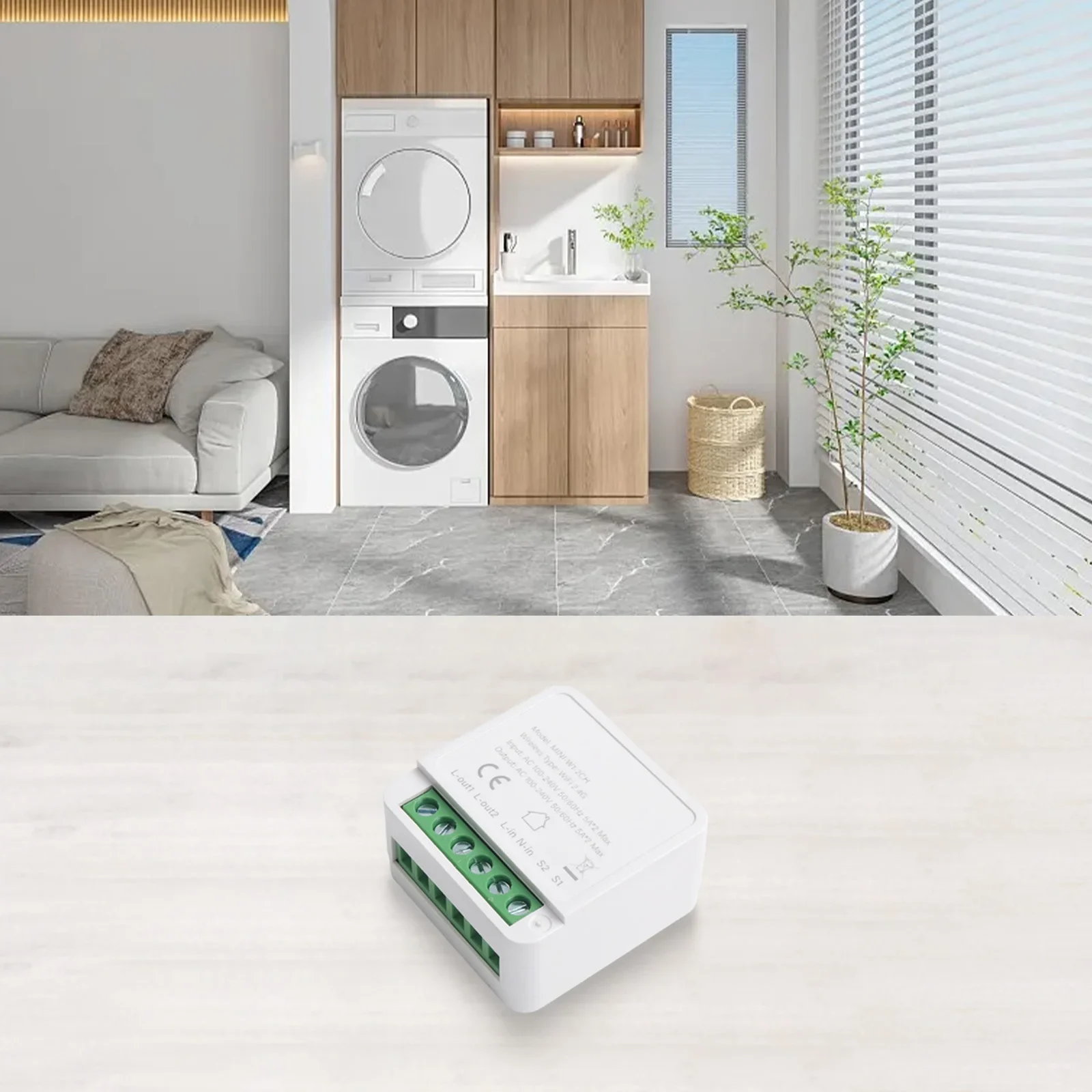 WIFI Switch Module Smart Switch Home Office 2.412GHz-2.484GHz 2/3/4 Way Control Automation Module Home Accessory