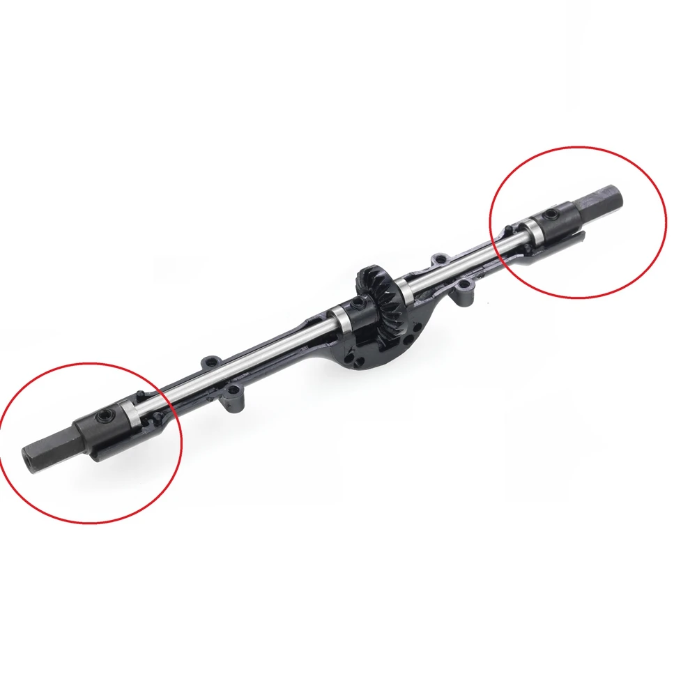 4 Pcs Metal Rear Axle Shaft for D12 C14 C24 C34 B14 B24 C16 B36 MN D90 MN99S RC Car Upgrade Parts Accessories