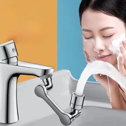 1080° Rotatable Extension Faucet Sprayer Head Water Tap Nozzle Universal Bathroom Tap Extend Adapter Aerator 2 Spray Modes