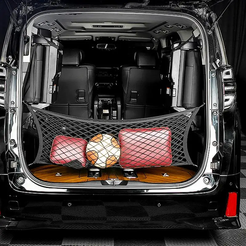 Cargo Net Trunk Organizers And Storage 27.56x47.24 Inch Trunk Organizers And Storage Truck Bed Cargo Net Heavy-Duty Cargo Net