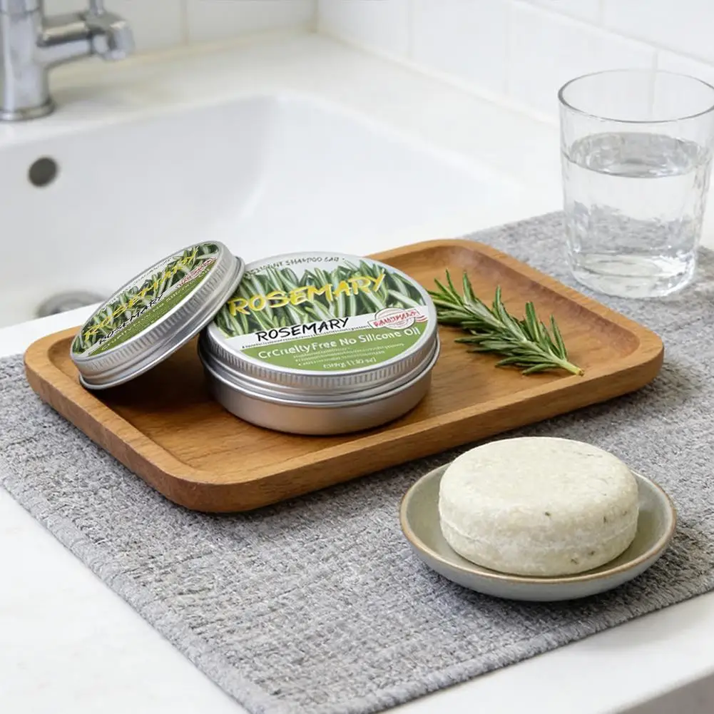 

Твердый шампунь с розмарином, глубоко очищающий кожу головы, органическое мыло для контроля жирности волос, твердый шампунь для роста волос L4Q6