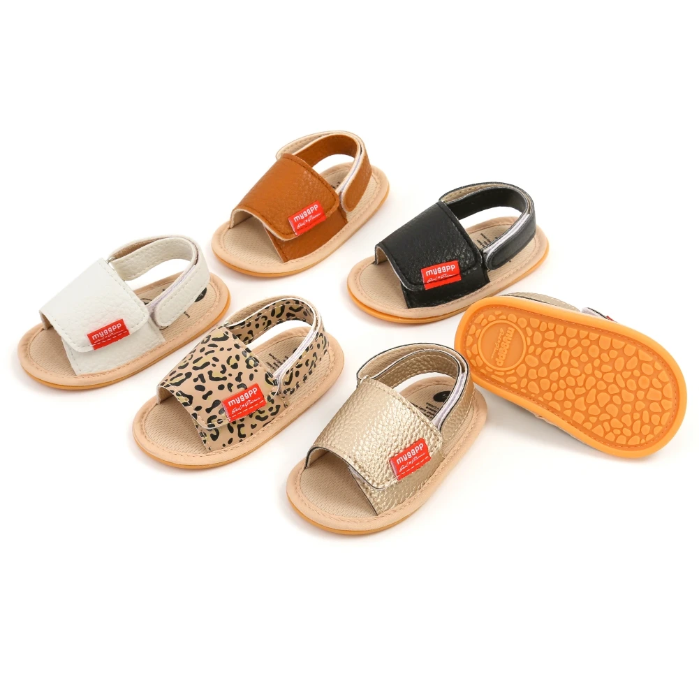 Summer Casual Baby Sandals PU Leather Prewalker Soft Sole For Girl Boy Non-slip Toddler Walking Shoes Baby Shoes 0-18M