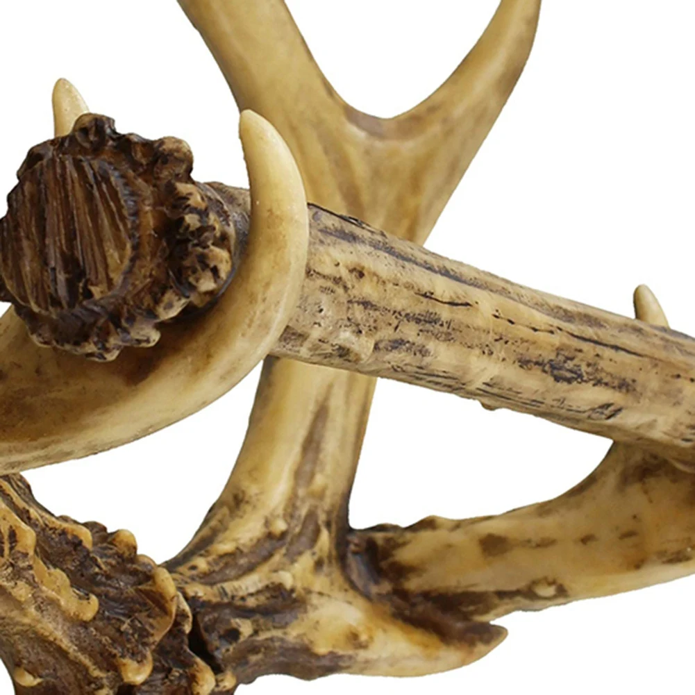 BISM1 ريفي الغزلان قرن الوعل الحائط حامل ورق المرحاض البلاد الأمريكي الراتنج الحرف رف المناشف الورقية للديكور المنزل