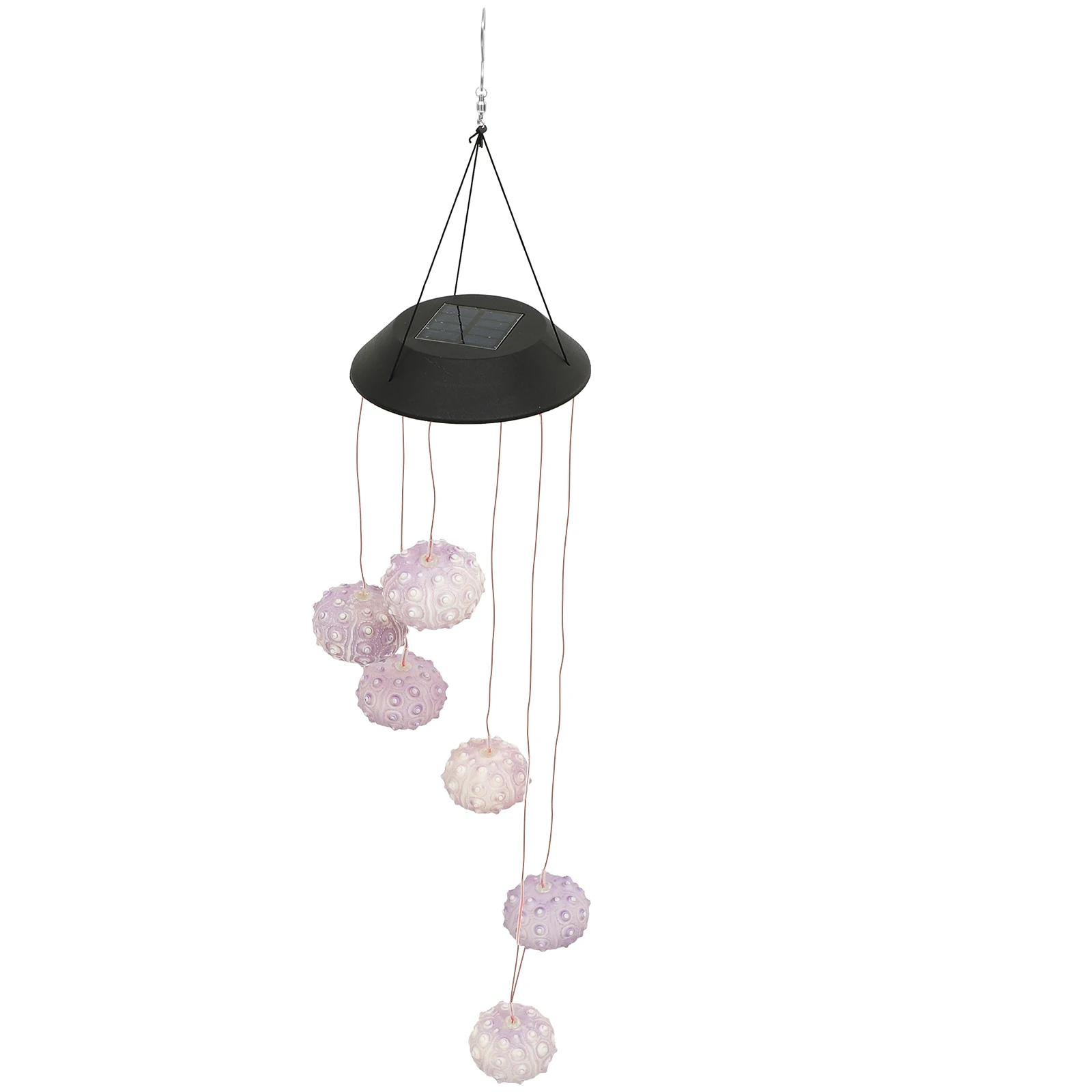 

Painted Sea Lamp Lighted Wind Chimes Solar Led Housewarming Hanging Decorative