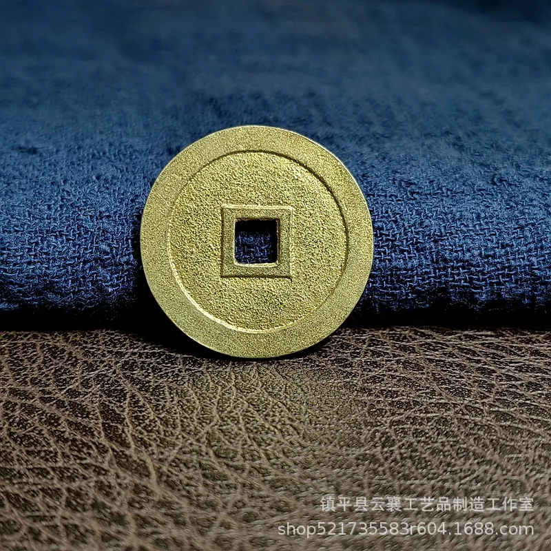Jiajing Tongbao , in brass, sand-cast blank, original copper color, antique coin without patina