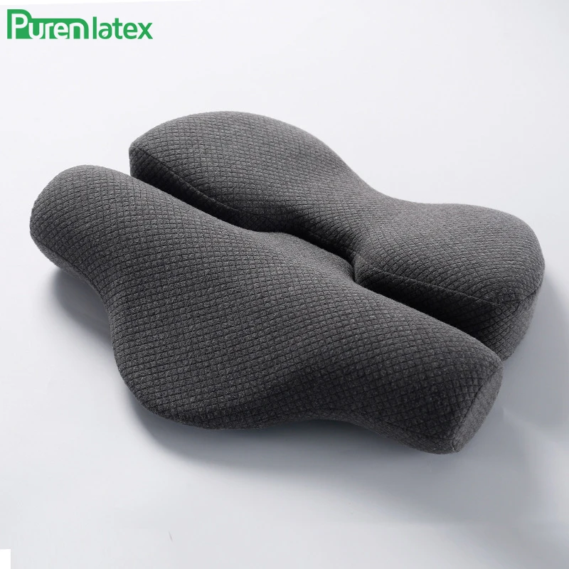 

PurenLatex Orthopedic Neck Pillow Space Memory Foam Pillow Support Shoulder Pillow Release Cervical Vertebra Pain Slow Rebound