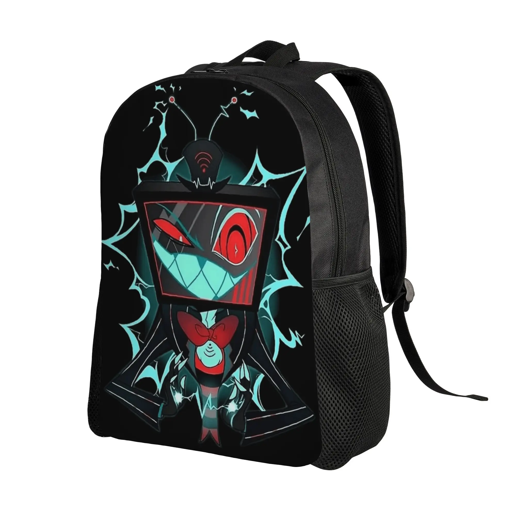 Hazbin Hotels Backpack Vox  Youth Polyester College Backpacks Soft Stylish High School Bags Rucksack