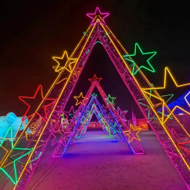 Arch Christmas decoration pattern Lantern Festival outdoor street waterproof arch decoration theme light