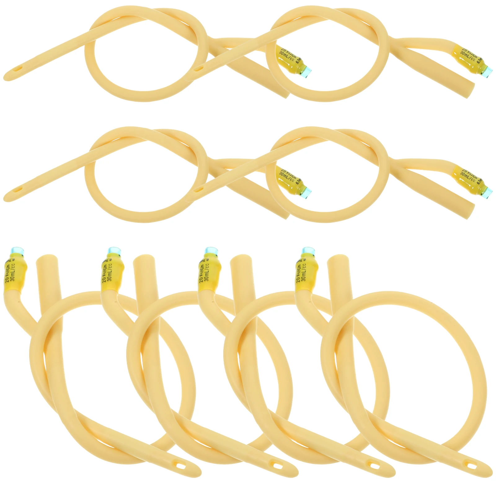 

12 Pcs Disposable Urethral Tube White Dual-chamber Urine Pipe for Prostatic Patients Infirm Seniors Bedridden Users Medical