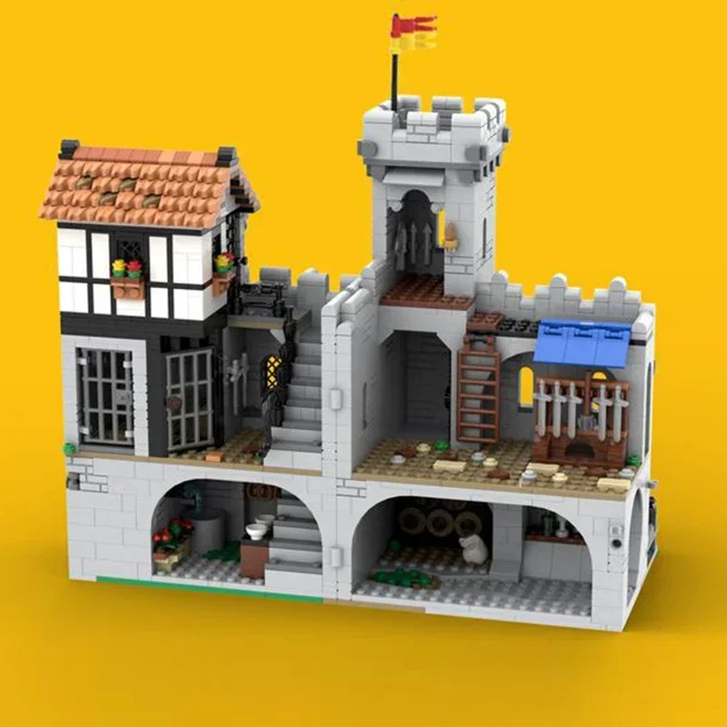 medieval military fortress bricks modular castle military fortress blocks knight castle bricks medieval architecture gift moc