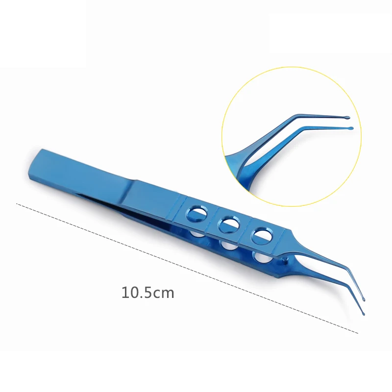 1pcs Duckbill Lens Implantation Tweezers Intraocular Lens Holding Forceps Half-type Soft Crystal Folding Ophthalmic Instrument