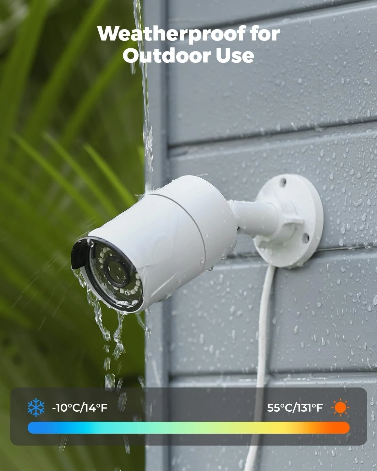 

5MP PoE Security Camera, Outdoor Indoor Surveillance for home, Person/Vehicle/Pet Detection, Time-Lapse, 100ft IR Night Vision