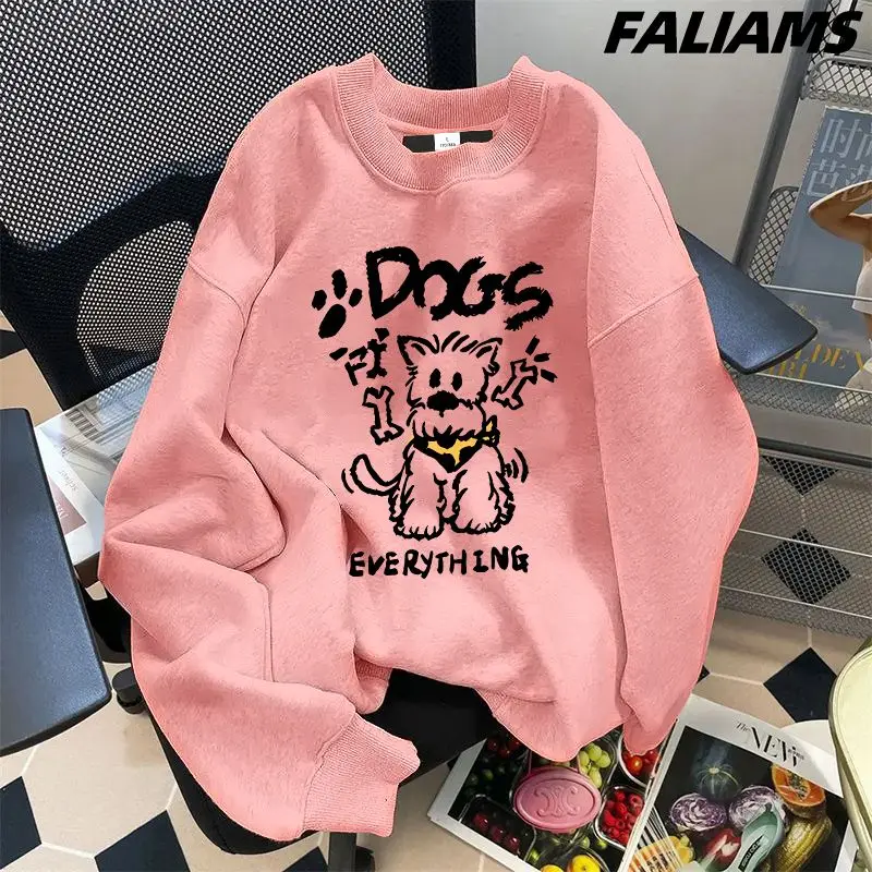 American Retro Hoodie Men\'s Trendy Brand Printed Couple Jacket Ins High-end Long Sleeved Shirt