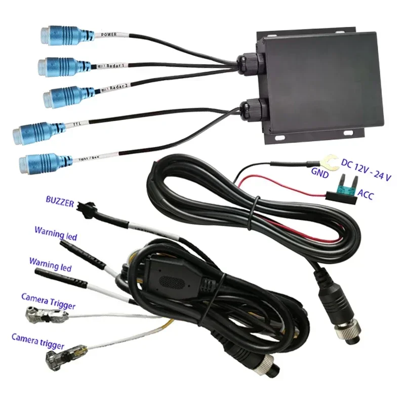 detect people vehicle nearby collision warning truck camera monitor Blind spot detection system