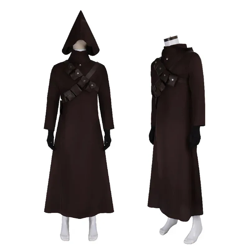 

aaa12 3Jawa Cosplay Raider Fantasia Clothing Sand People Costume Hooded Cloak Robe Belt Outfits Halloween Carnival Party Suit fo