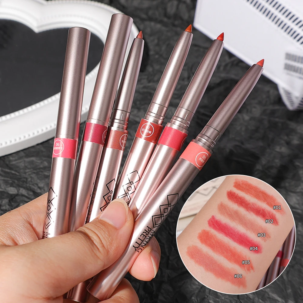 Matte Lasting Lip Liner Pen Nude Moisturising Nonstick Cup Lip Fille Pencil Sexy Easy Wear LipLiner Lipstick Waterproof LipGloss