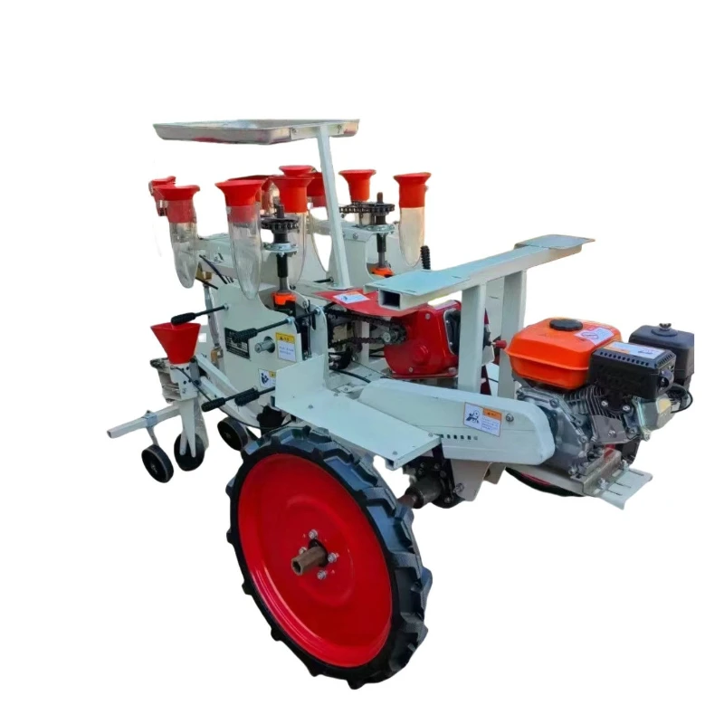 Small multi-functional vegetable seedling transplanter greenhouse using row spacing adjustable medicinal materials seed block