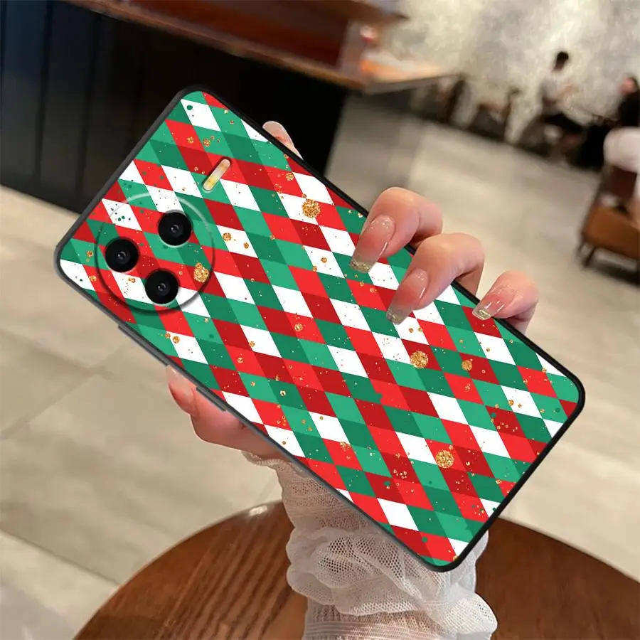 بارد شجرة عيد الميلاد تصميم الأزياء الأسود لينة غطاء الهاتف الحال بالنسبة Xiaomi Redmi A5 A3 10 14C K40 K80 برو 9 A1 A2 زائد A4 13C 12C #5